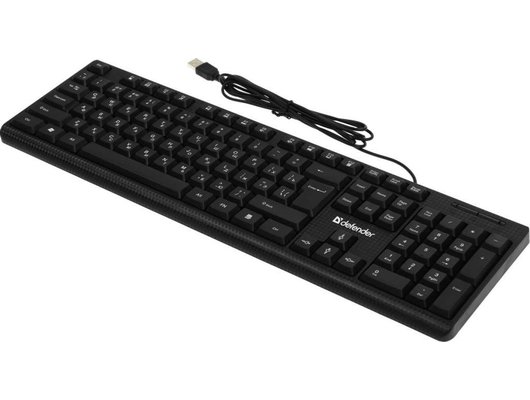 Клавиатура проводная Defender Daily HB-162 RU черный